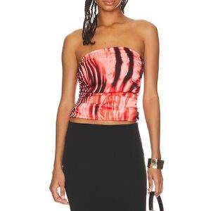 superdown della ruched tube top